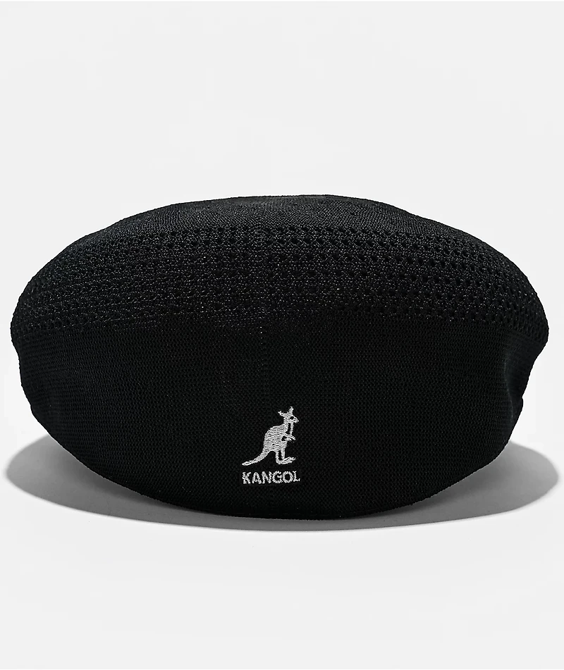Kangol Tropic 504 Ventair Black Flat Cap