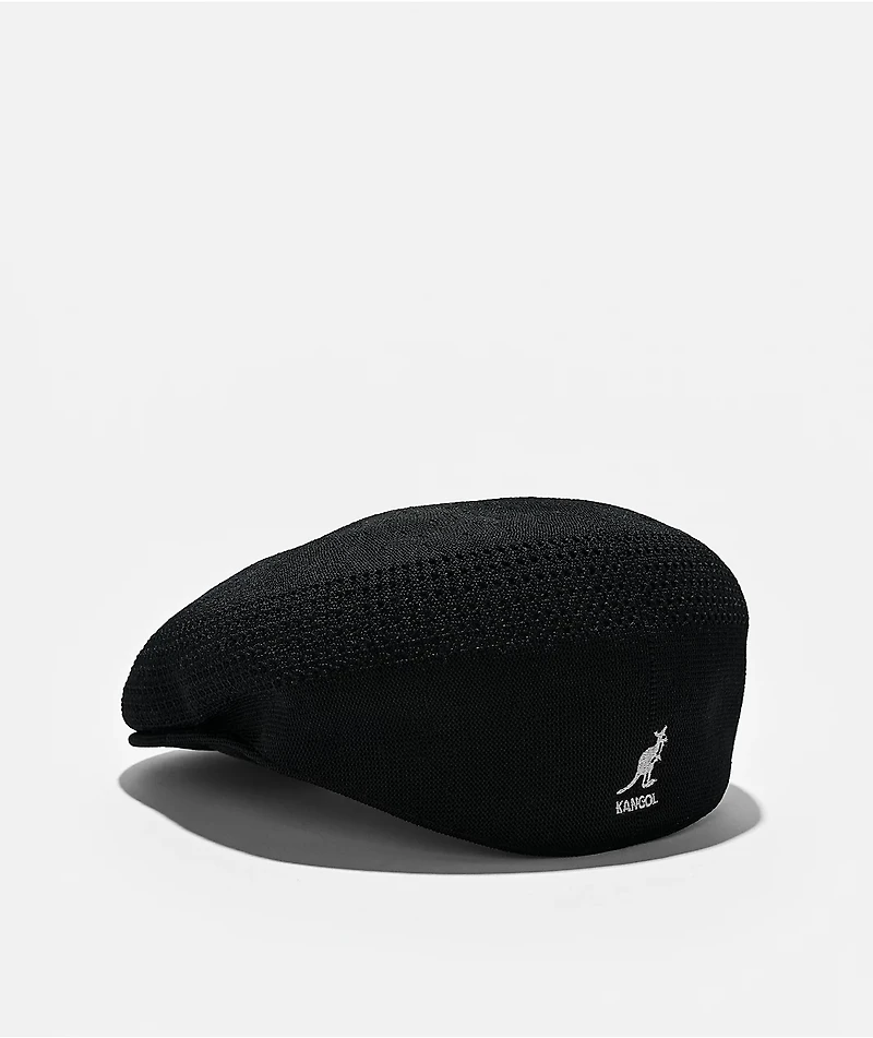 Kangol Tropic 504 Ventair Black Flat Cap