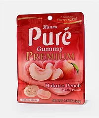 Kanro Puré Hakuto Peach Gummy Candy
