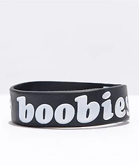 Keep A Breast Foundation I <3 Boobies Black Bracelet