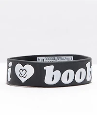 Keep A Breast Foundation I <3 Boobies Black Bracelet