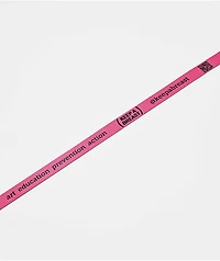 Keep A Breast Foundation I Heart Boobies Barbed Pink Web Belt