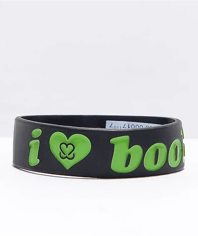 Keep A Breast Foundation I Heart Boobies Black & Green Bracelet