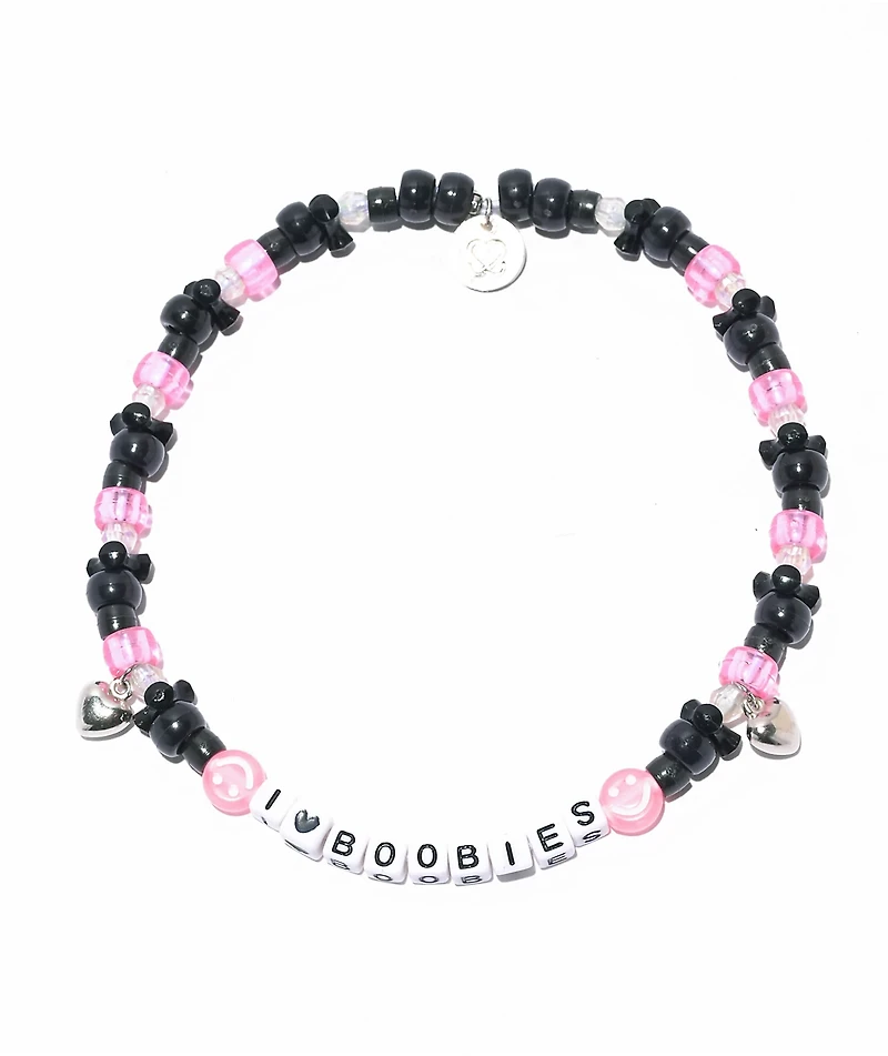 Keep A Breast Foundation I Heart Boobies Black Kandi Choker