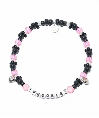 Keep A Breast Foundation I Heart Boobies Black Kandi Choker