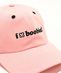 Keep A Breast Foundation I Heart Boobies Embroidered Pink Strapback Hat