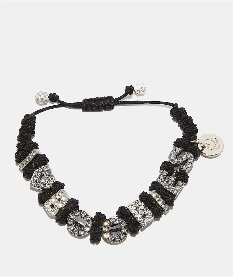 Keep A Breast Foundation I Heart Boobies Moulin Rouge Black Braid Bracelet