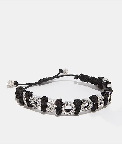 Keep A Breast Foundation I Heart Boobies Moulin Rouge Black Braid Bracelet