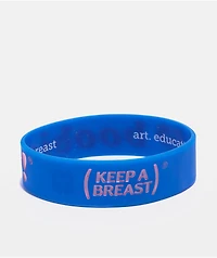 Keep A Breast Foundation I Heart Boobies Navy & Pink Bracelet