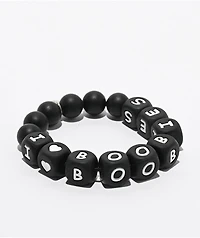 Keep A Breast Foundation I Heart Boobies Pebbles Black Bracelet