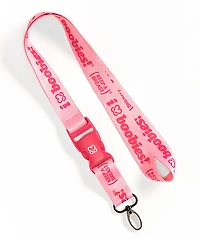 Keep A Breast Foundation I Heart Boobies Pink Lanyard