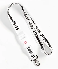 Keep A Breast Foundation I Heart Boobies White Lanyard