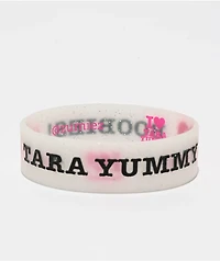 Keep A Breast Foundation x Tara Yummy I Heart Boobies White Glitter Bracelet