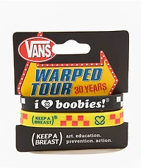 Keep A Breast Foundation x Vans Warped Tour Black & Yellow 2 Pack Bracelets