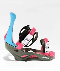 Kemper Freestyle Blue Snowboard Bindings 2024