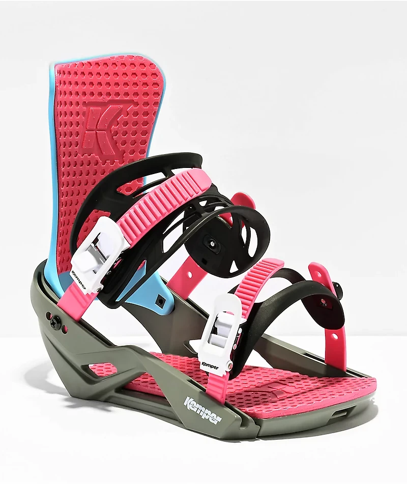 Kemper Freestyle Blue Snowboard Bindings 2024