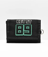 Key Street 89 Black Trifold Wallet