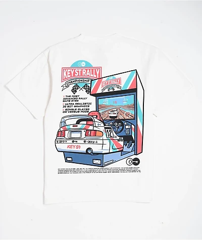 Key Street Arcade White T-Shirt