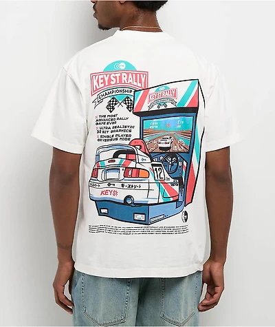 Key Street Arcade White T-Shirt