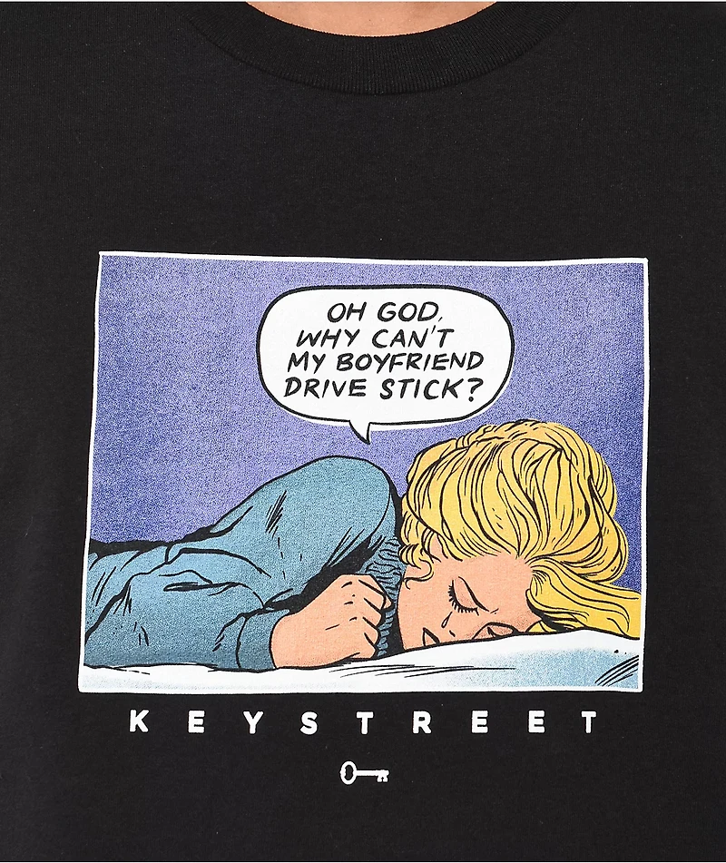 Key Street Boyfriend Black T-Shirt