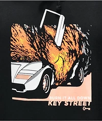 Key Street Burn It Down Black Hoodie