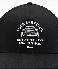 Key Street Car Club Black Snapback Hat