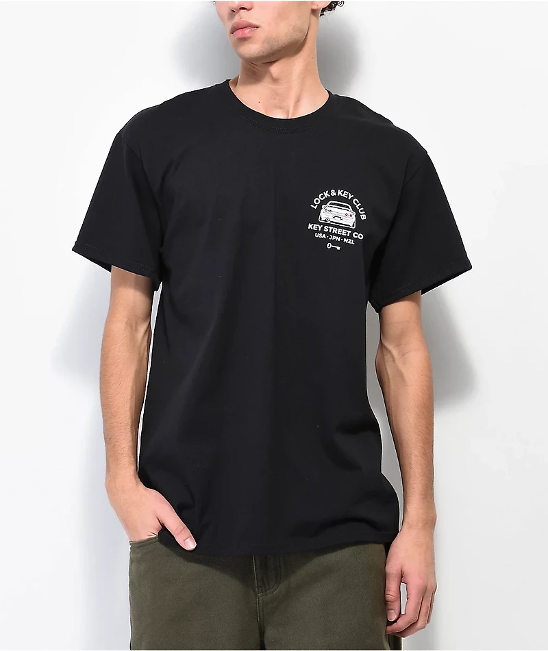 Key Street Car Club Black T-Shirt