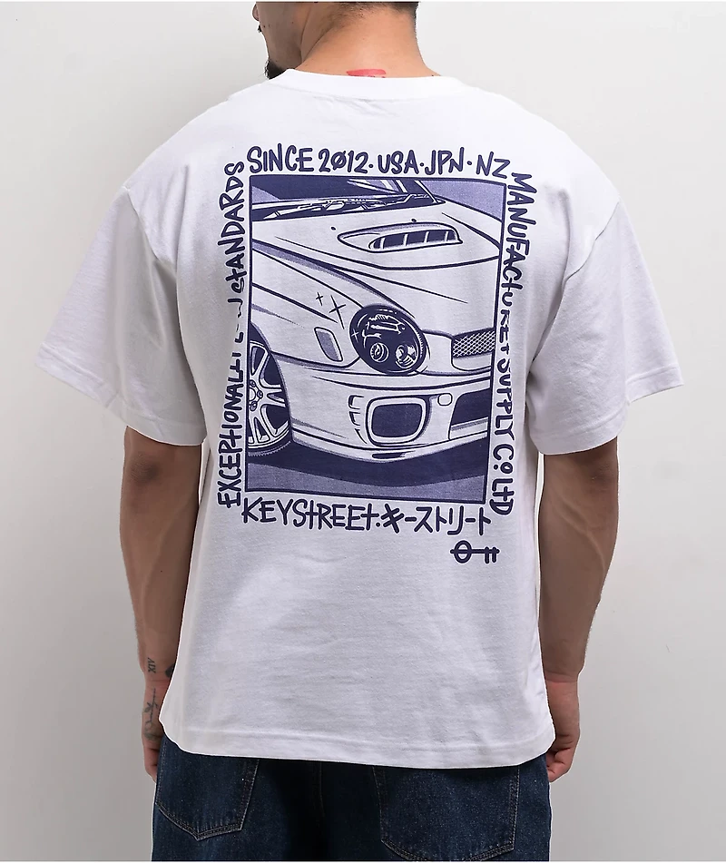 Key Street Halftone 2.0 White T-Shirt