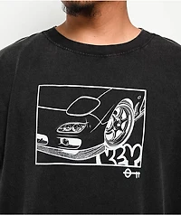 Key Street Halftone Invert Black Wash T-Shirt