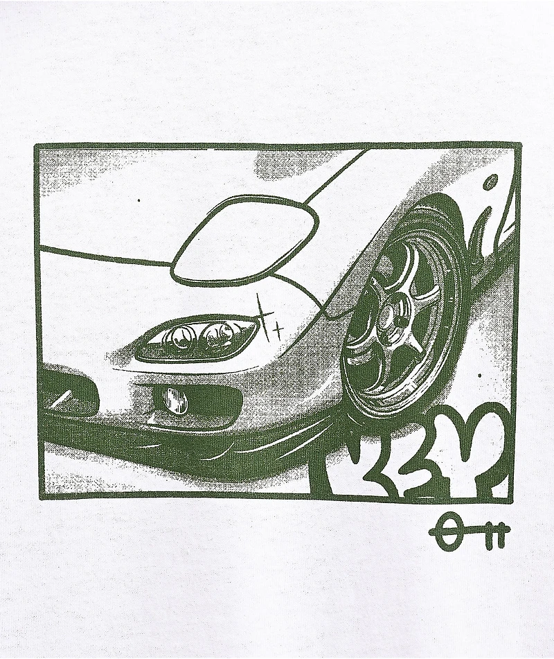 Key Street Halftone White T-Shirt