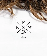 Key Street Hayasugiru White T-Shirt