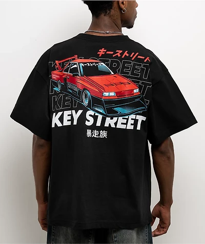Key Street Kaido Racer Black T-Shirt