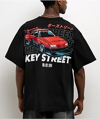 Key Street Kaido Racer Black T-Shirt