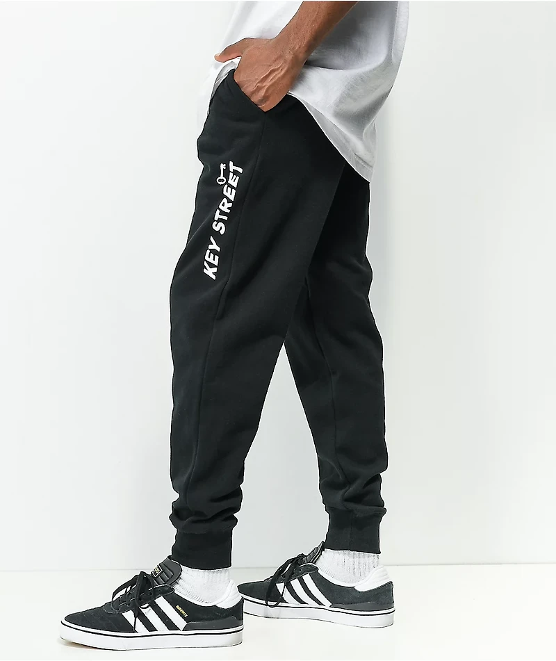 Key Street Kaiju Black Jogger Sweatpants