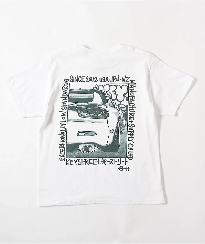 Key Street Kids Halftone White T-Shirt