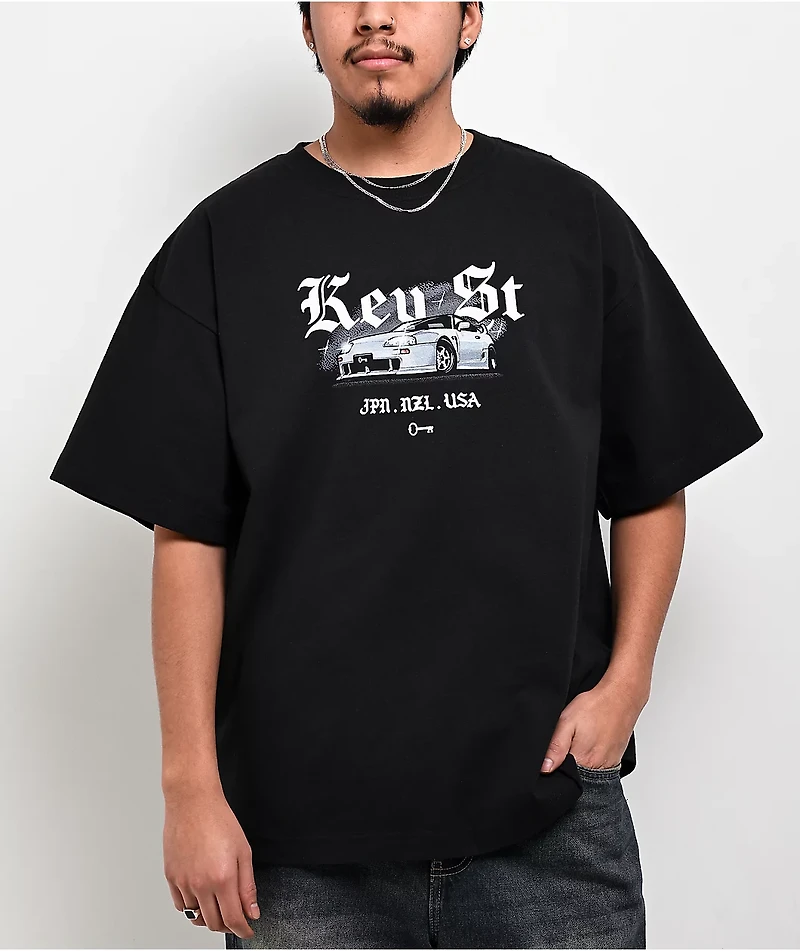 Key Street Lightning Black T-Shirt