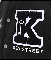 Key Street Lock And Black & White Varsity Jacket