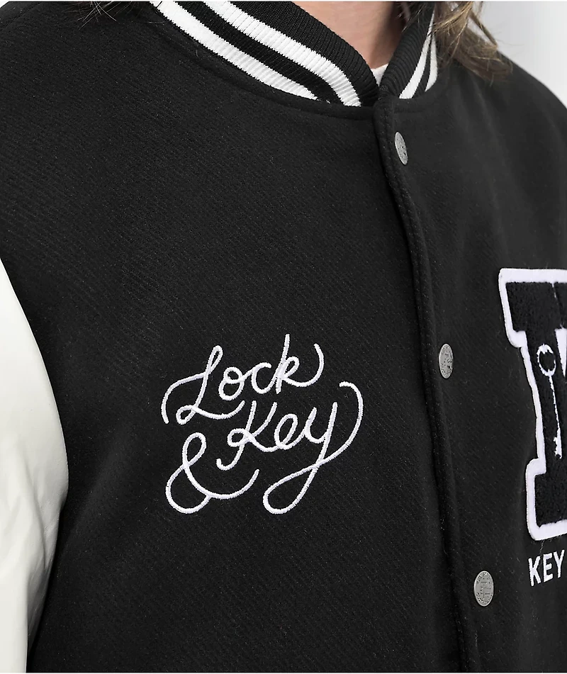 Key Street Lock And Black & White Varsity Jacket