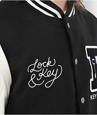 Key Street Lock And Black & White Varsity Jacket