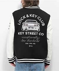 Key Street Lock And Black & White Varsity Jacket