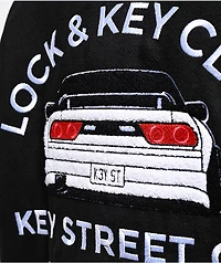 Key Street Lock And Black Varsity Jacket