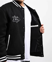 Key Street Lock And Black Varsity Jacket