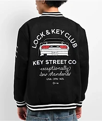 Key Street Lock And Black Varsity Jacket