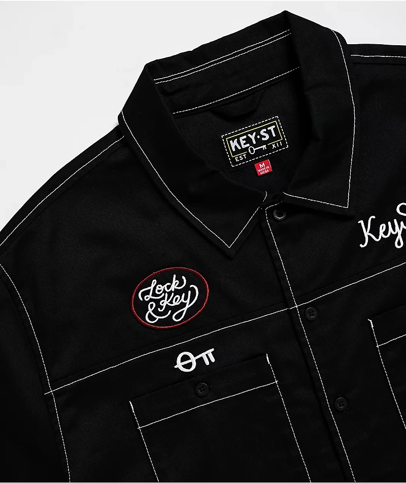 Key Street Low Standards Black Work Shirt