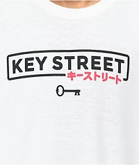 Key Street Old School White T-Shirt