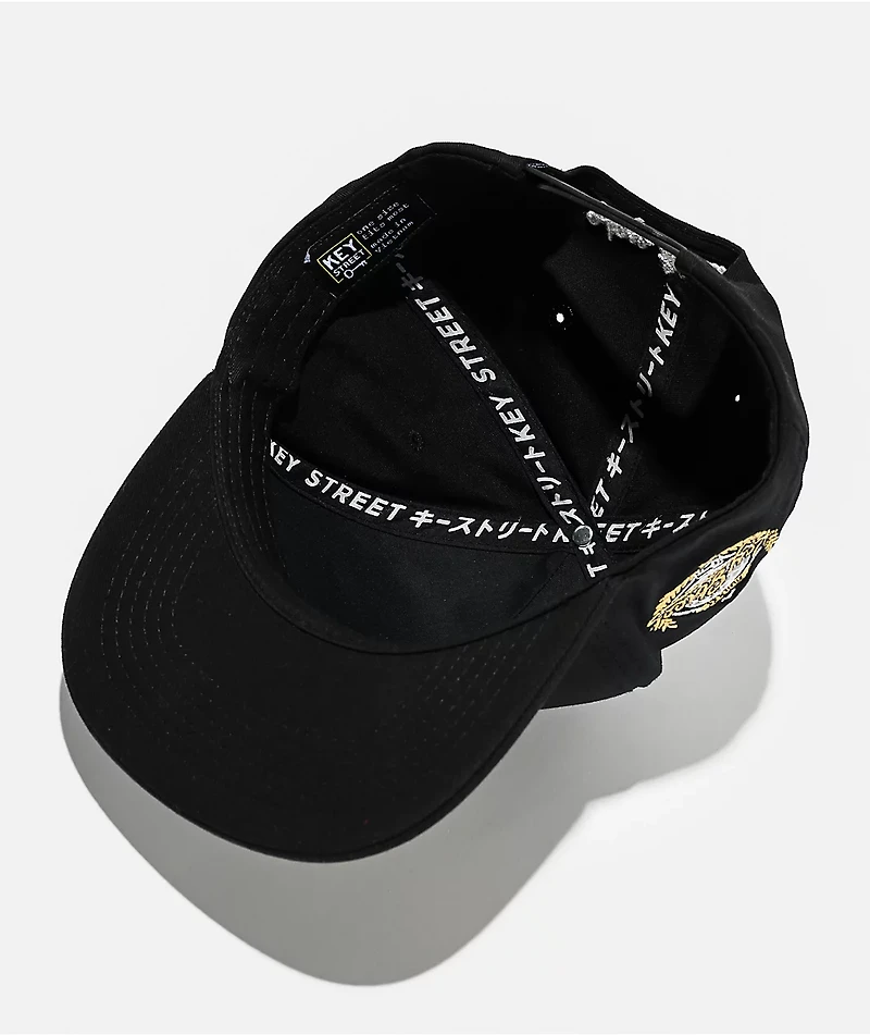 Key Street Outfield Black Snapback Hat