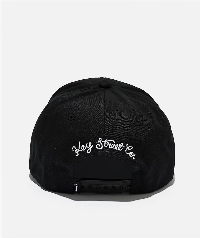 Key Street Outfield Black Snapback Hat