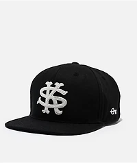 Key Street Outfield Black Snapback Hat