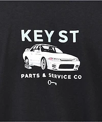 Key Street Parts & Service Black T-Shirt