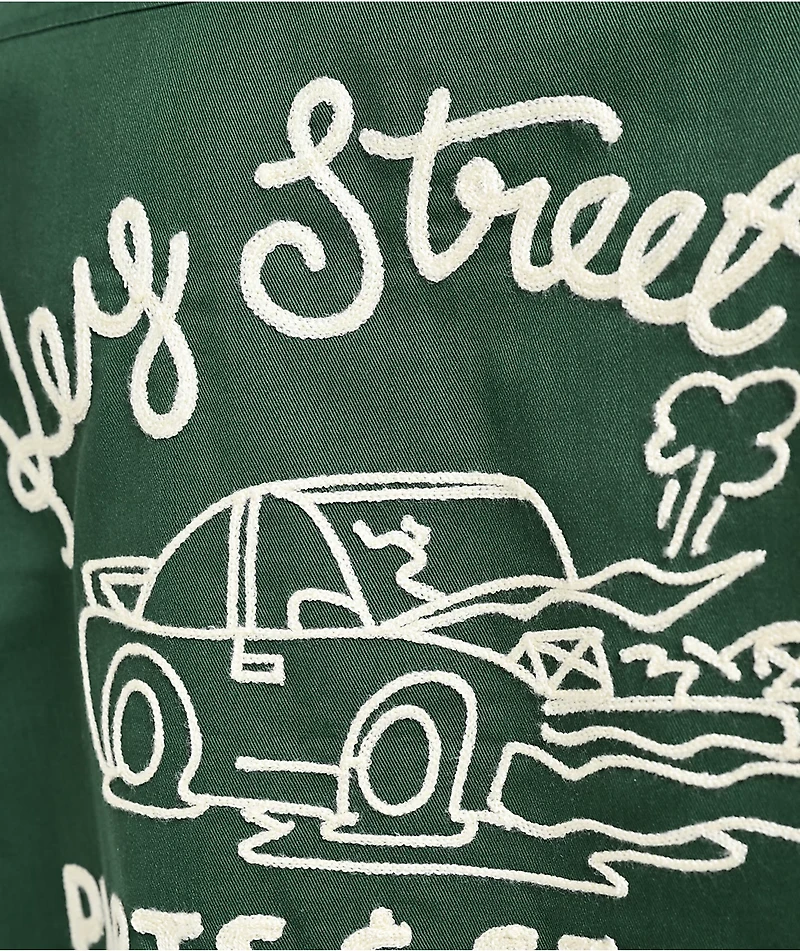 Key Street Parts & Service Green Work Shirt